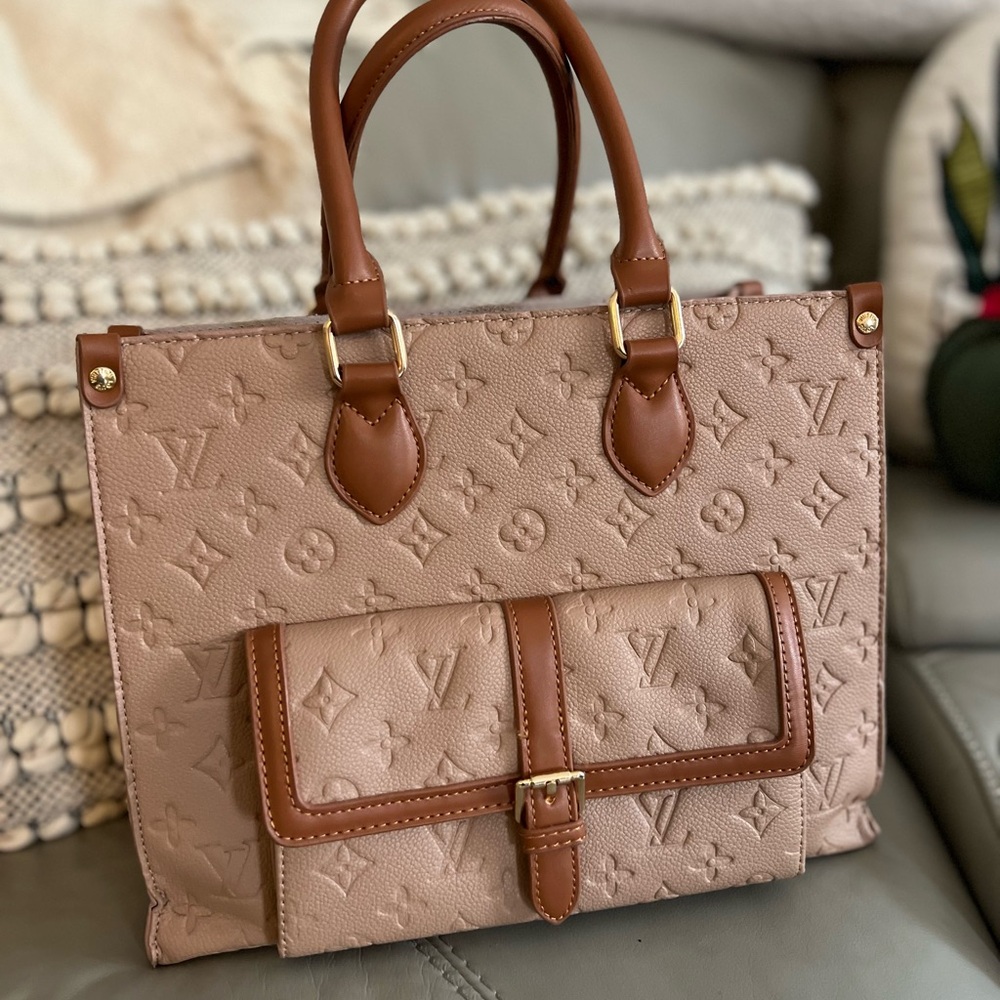 Elegant Brown Designer Tote Bag without the price tag